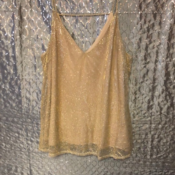 gypsies & moondust Tops - Gold Glitter Top